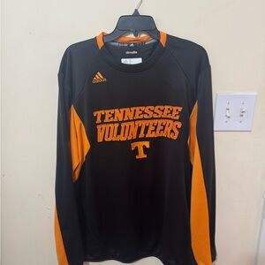 adidas Black and Orange Climalite Performance Tee